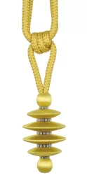 35306 Onyx 1 Tassle Tiebk - 35306.9730